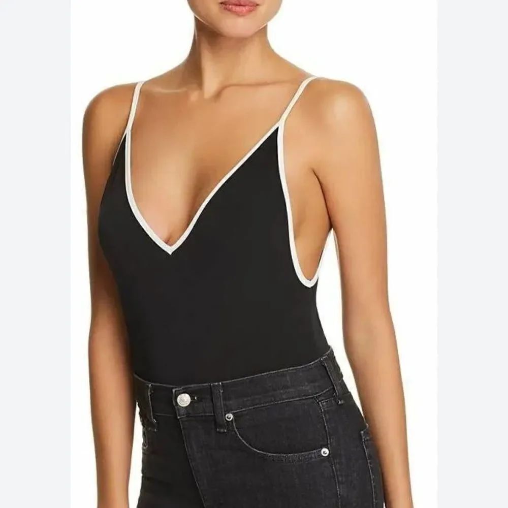 Express One Eleven Contrast Thong Bodysuit